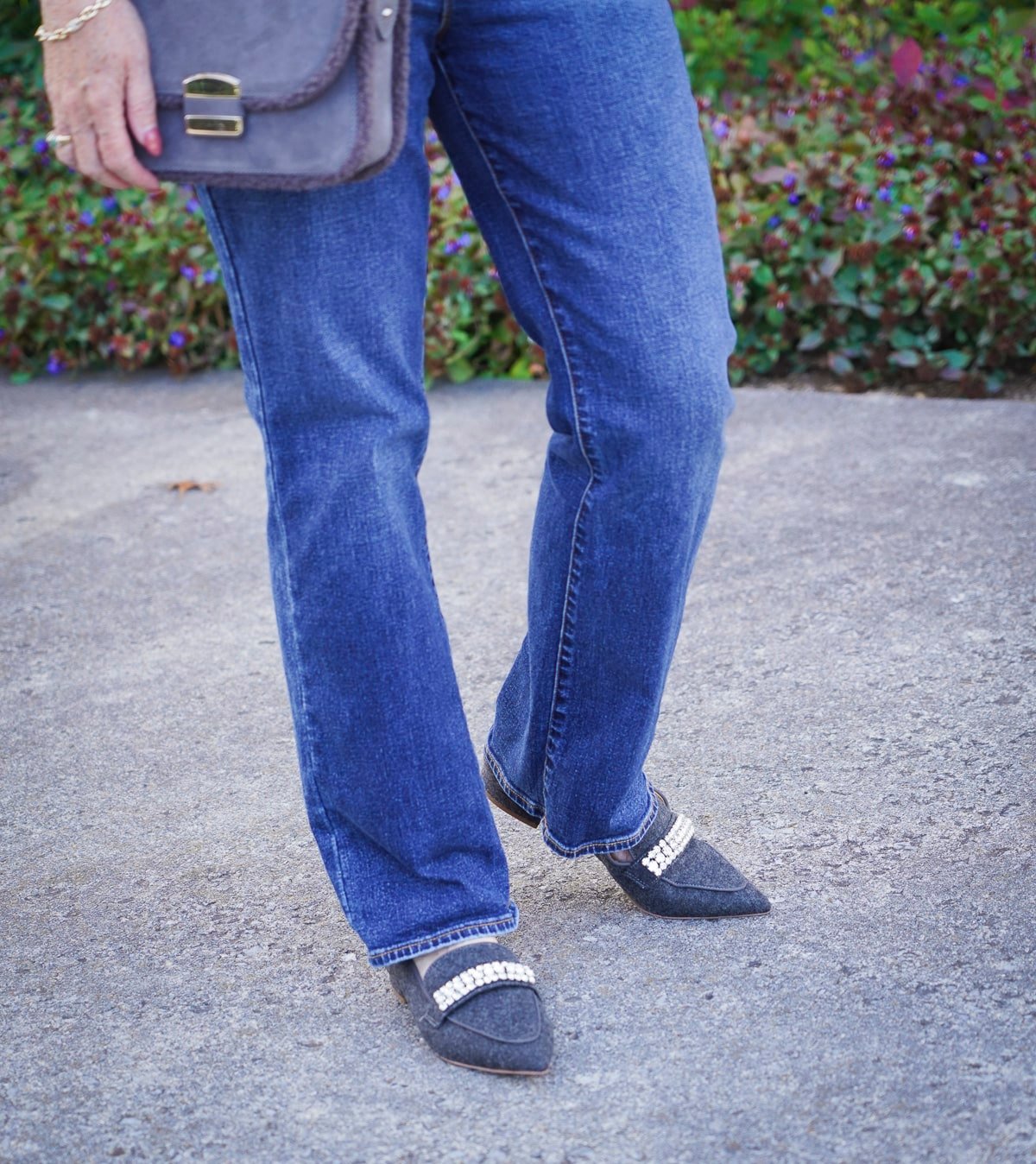 Talbots Holiday Styles You’ll Love - bootcut jeans and sparkly flats