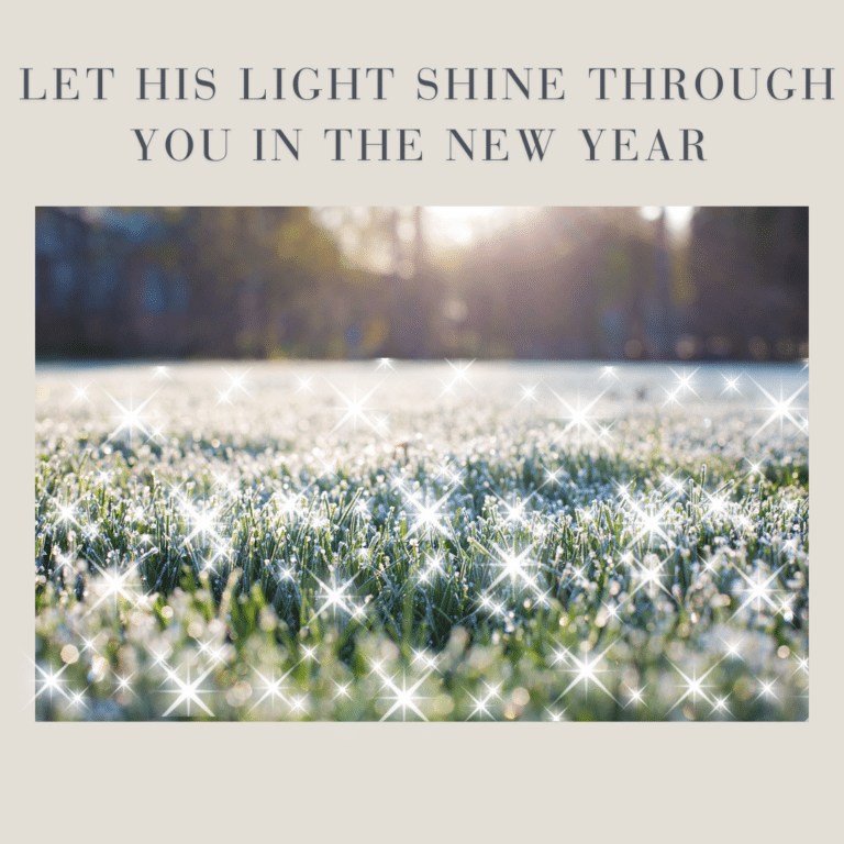 Let His light shine through you graphic
