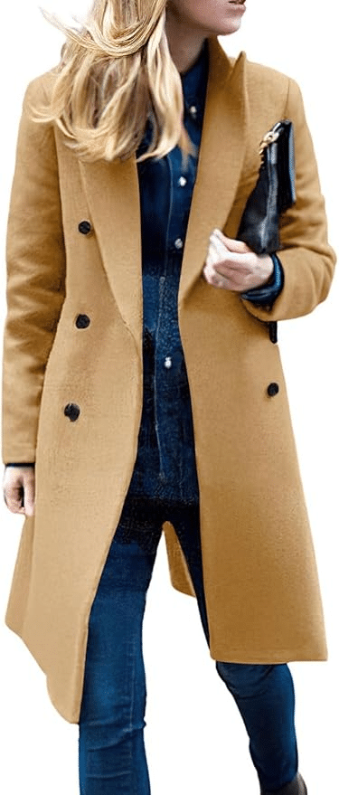 Affordable Camel Coats That Look Expensive tania stephens 50 is not old fashion blogger  double breasted