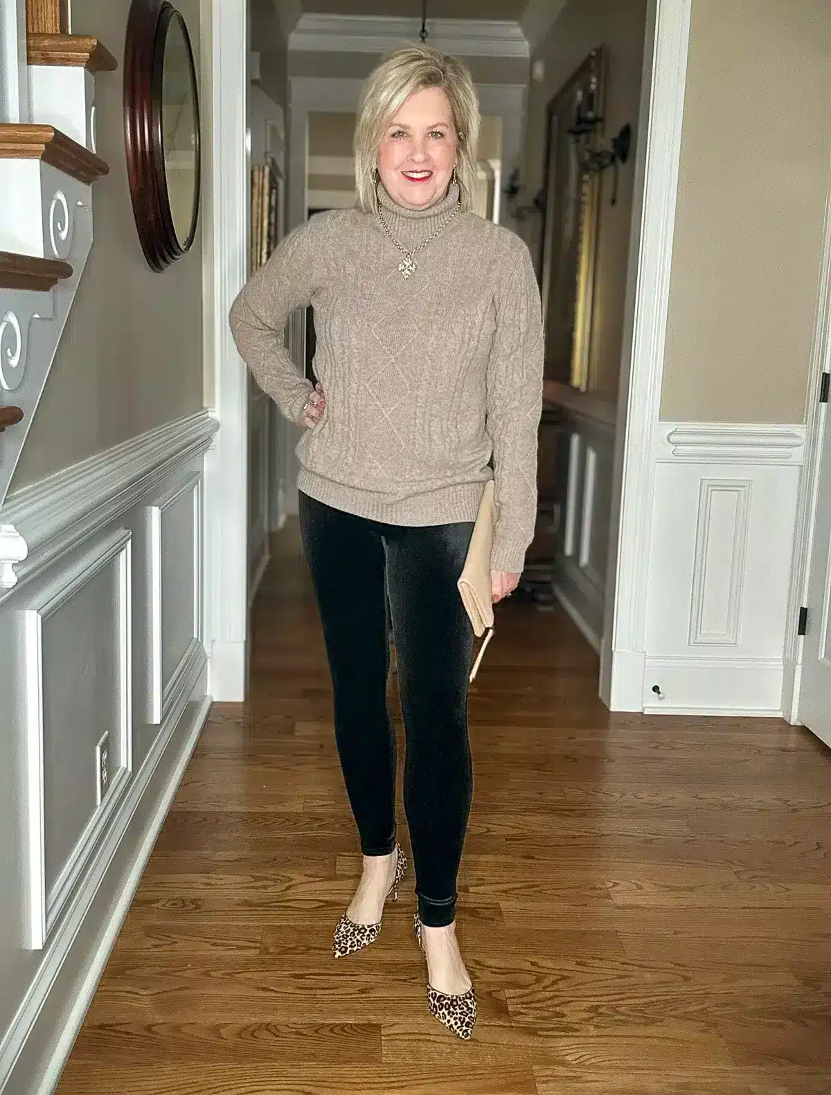 How to wear textures like velvet, leather, and sequins for women over 50