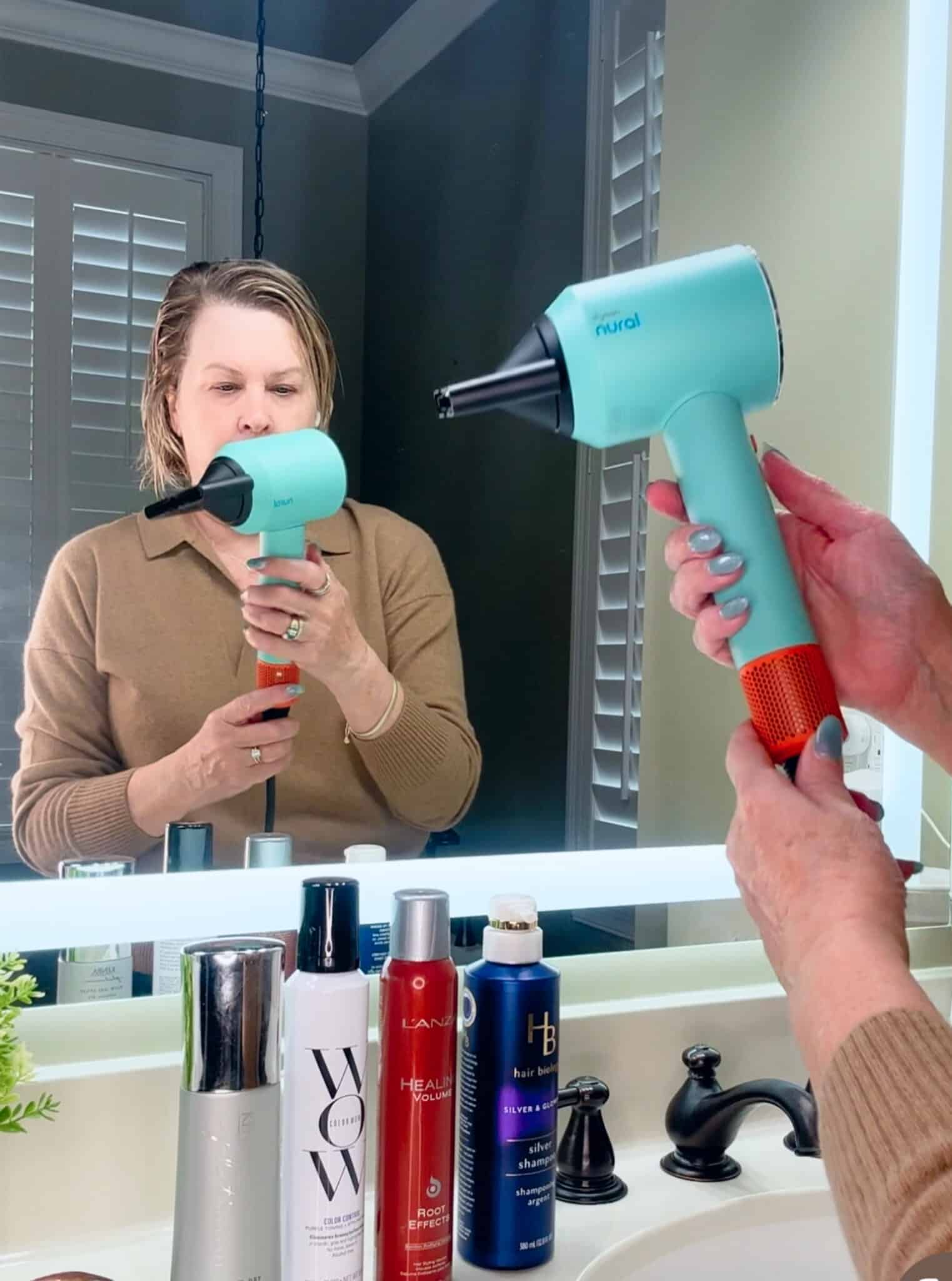 Using Dyson Hair Dryer