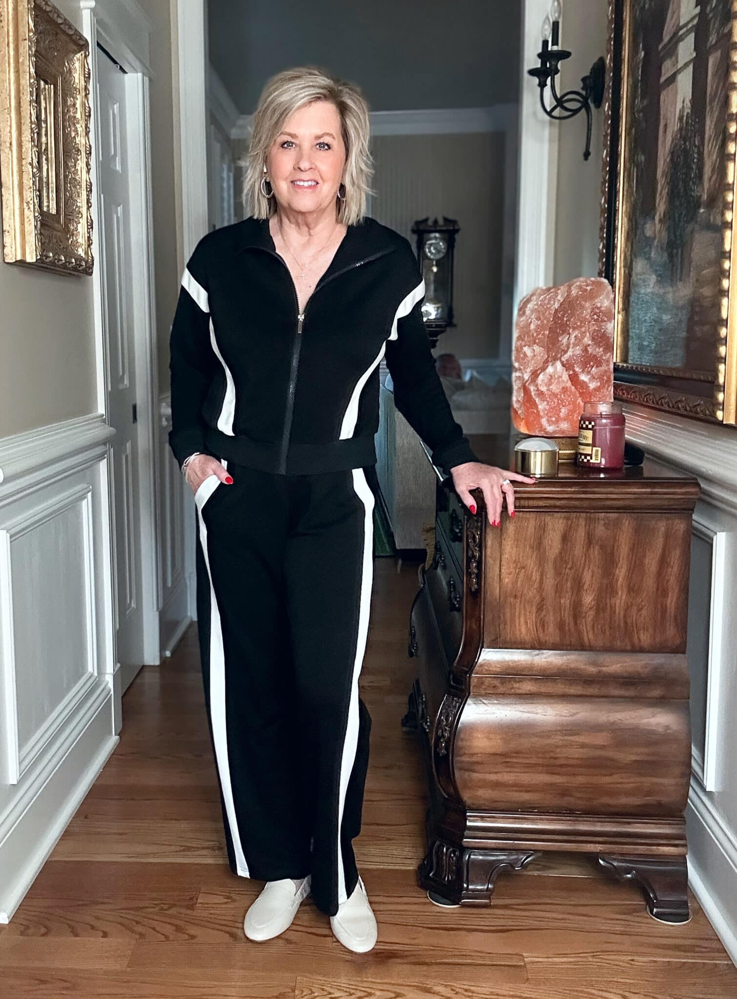 The casual striped loungewear set I wore this week
