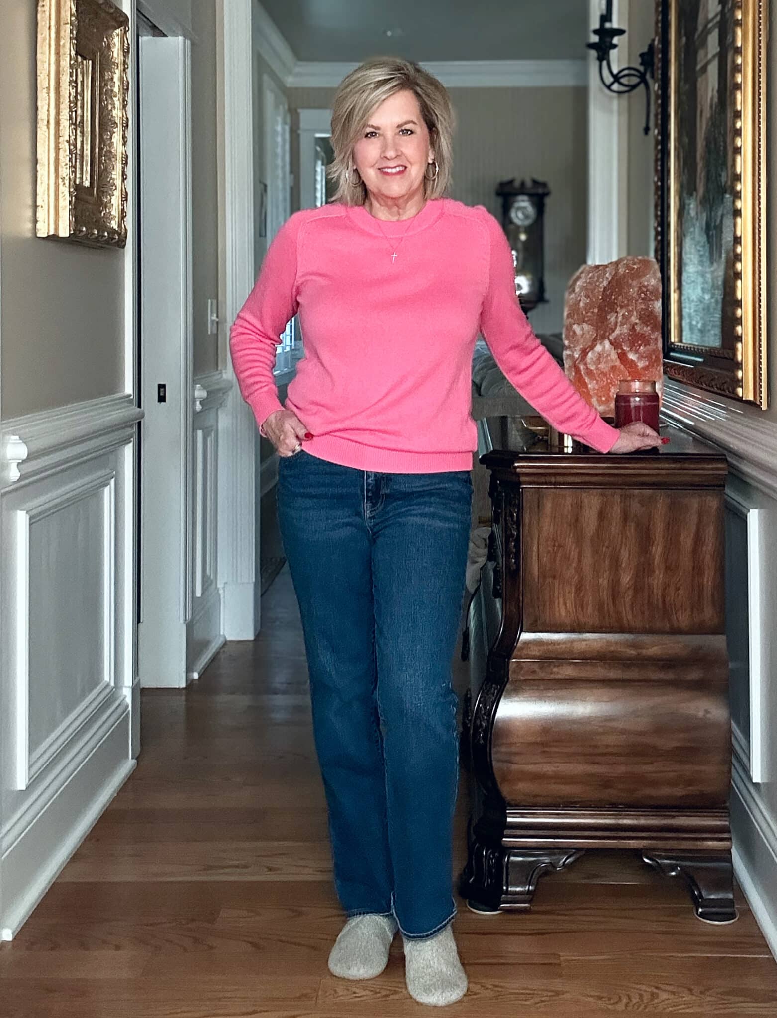 The straight leg jeans I wore this week