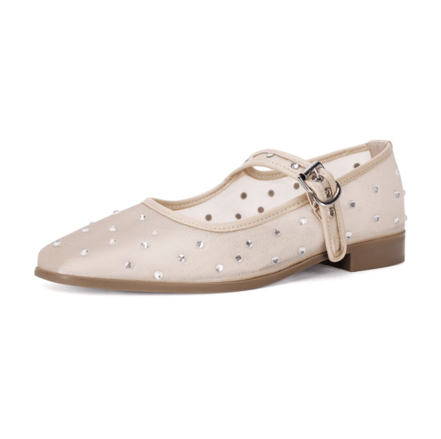 DOEYG Mesh Ballet Flats Shoes for Women