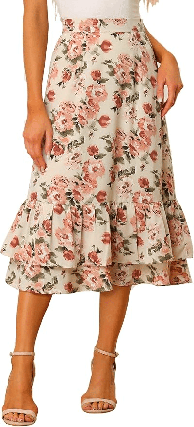 Can Women Over 50 Wear Ruffles? How to Style Them for Spring 50 is not old tania stephens fashion blogger  floral