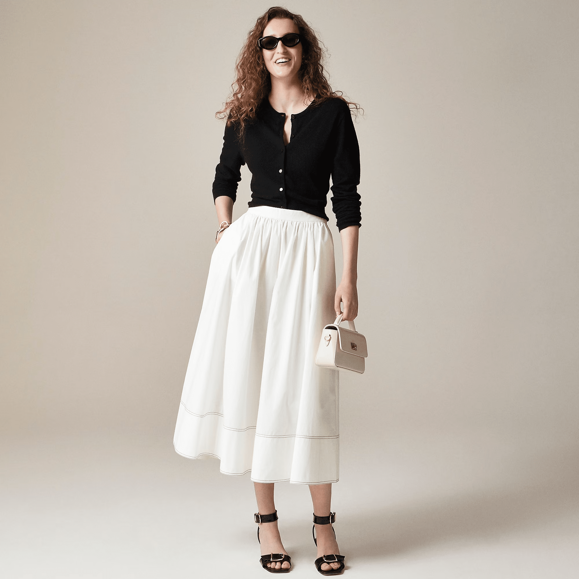 The Best Midi Skirts for Women Over 50 Tania Stephens 50 is not old fashion blogger  flowing