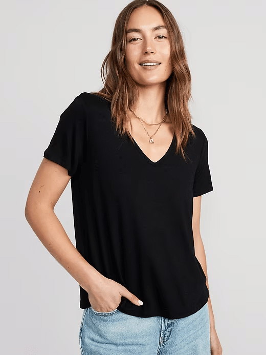 The Best Everyday Shirts for Women Over 50 tania stephens 50 is not old fashion blogger tee