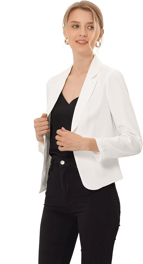 Amazon’s Must-Have Blazers and How to Style Them for Spring tania stephens 50 is not old fashion blogger  white