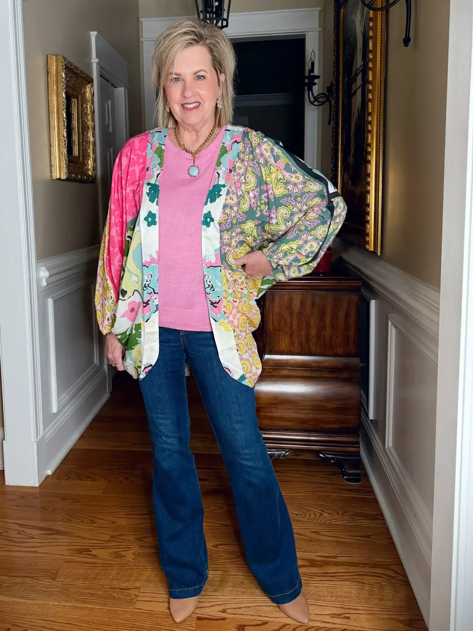 HOW TO WEAR AND STYLE FLARE JEANS OVER 50