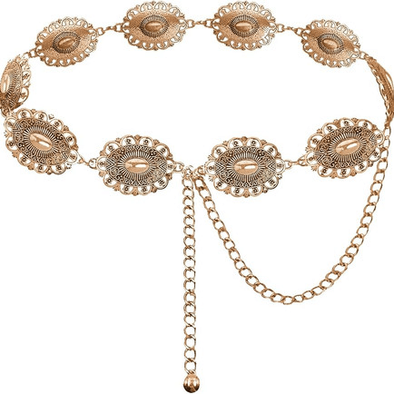 Western Metal Concho Belt to Belt Dresses