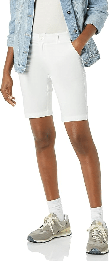 Best White shorts for women tania stephens fashion blogger 50 is not old amazon