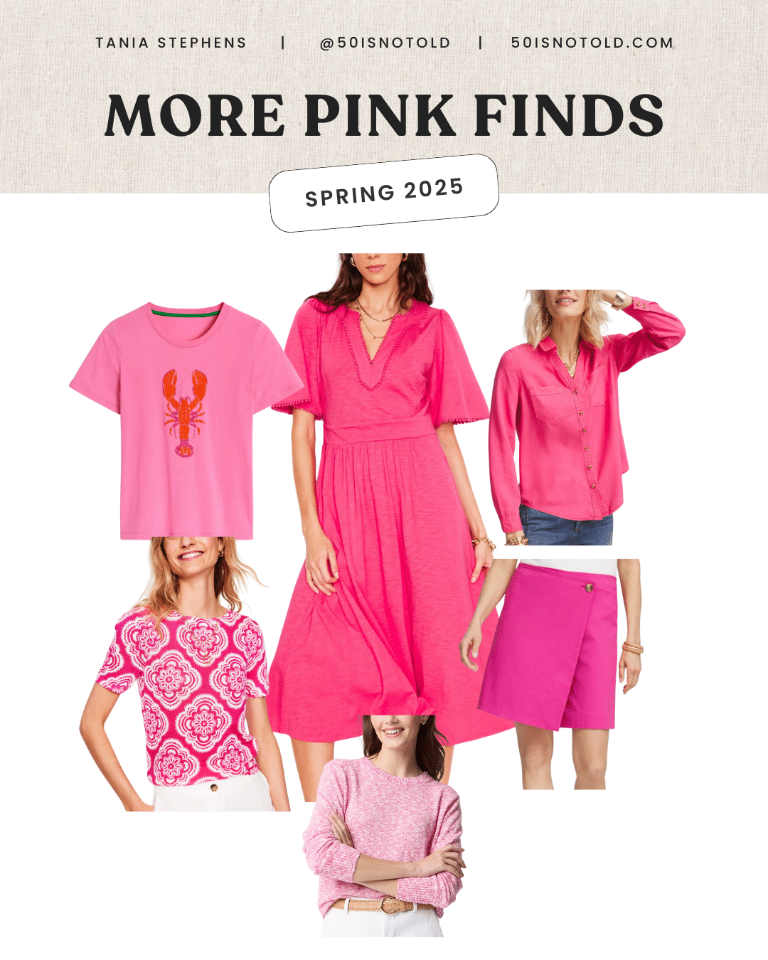 PINK FASHION OUTFIT FINDS CHICOS BODEN J CREW WOMEN OVER 50