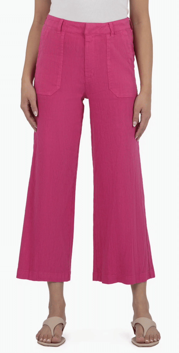 a pair of pink pants