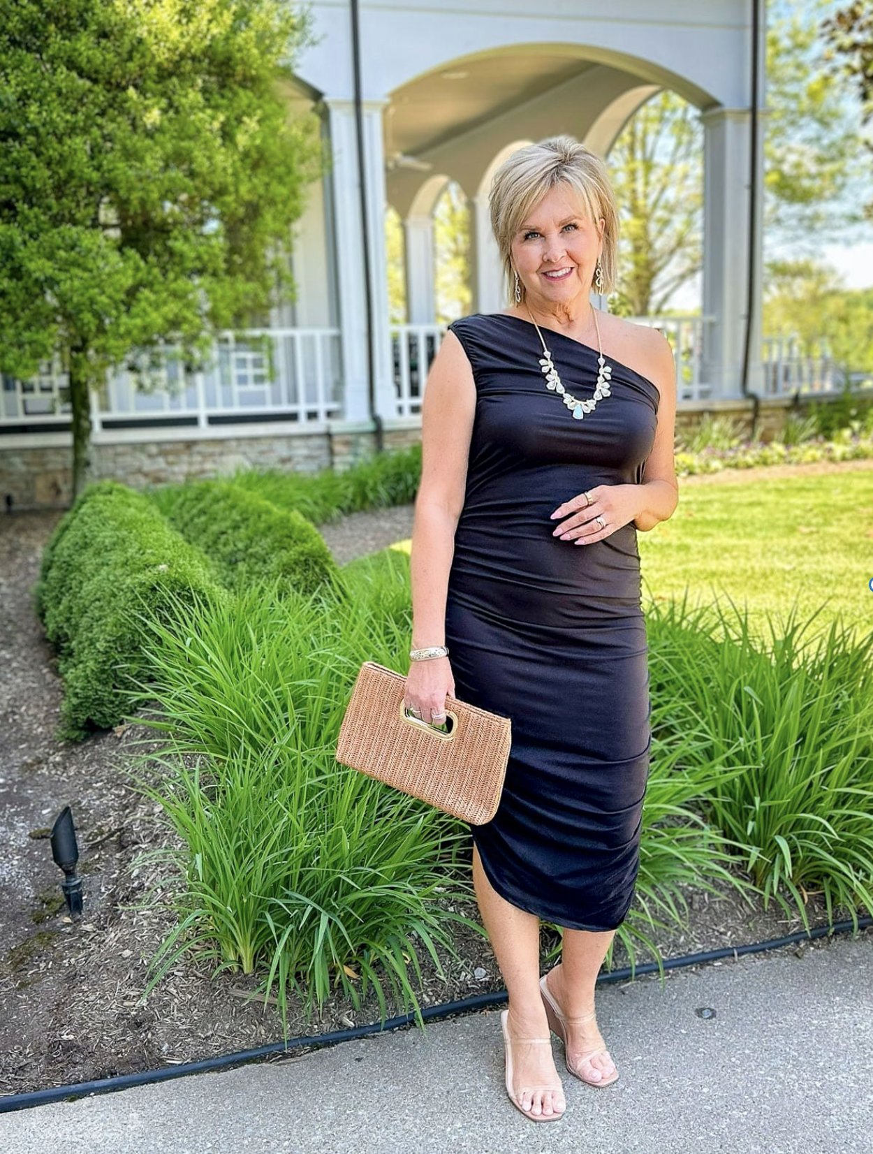 Over 50 Fashion Blogger, Tania Stephens is styling black cocktail dresses for women over 50 -2