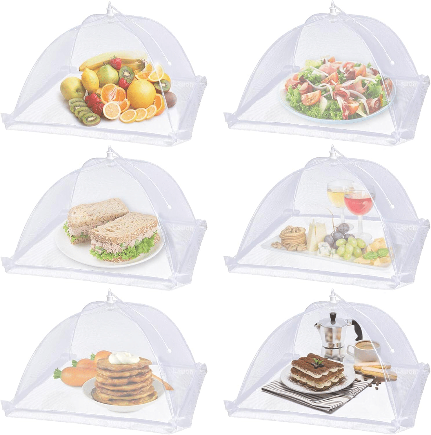 Large Mesh Food Covers for Outdoor Camping, Picnics, BBQs