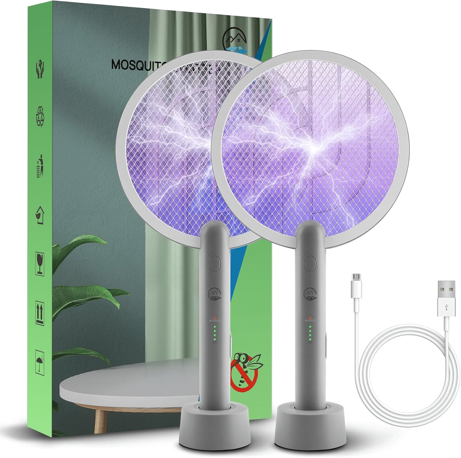 Electric Fly Swatter Racket, Summer Finds from Amazon, Camping, Patio, Poolside Tools Gadgets