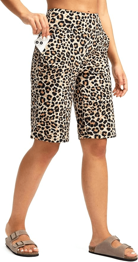Bermuda Shorts 12" Knee Length with Pockets, Best Shorts for women over 50