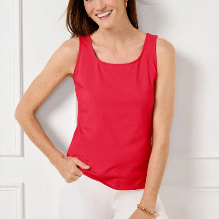 Talbots 180° Two-Way Tank, Comfortable Tank Tops for Women over 50