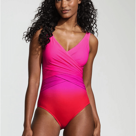 a woman in a pink one piece swimsuit, SUMMER FASHION FINDS