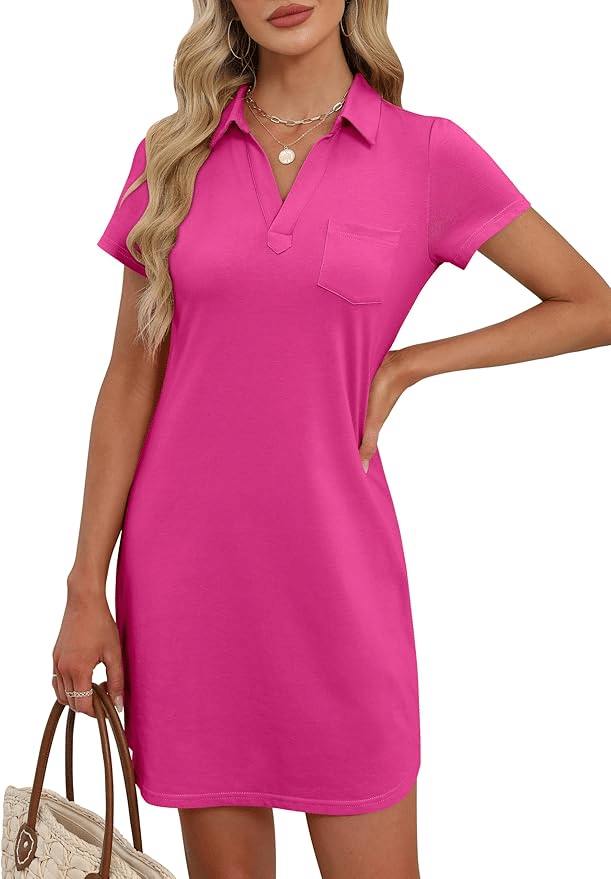 The Best T-Shirt Dresses For Women Over 50 amazon vneck collar 50 is not old