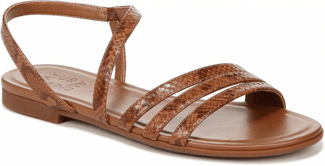 Naturalizer Women's Salma Strappy Flat Sandal to wear with dresses