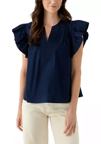 Affordable Belk Summer Fashion Finds crown and ivy flutter sleeve 50 is not old