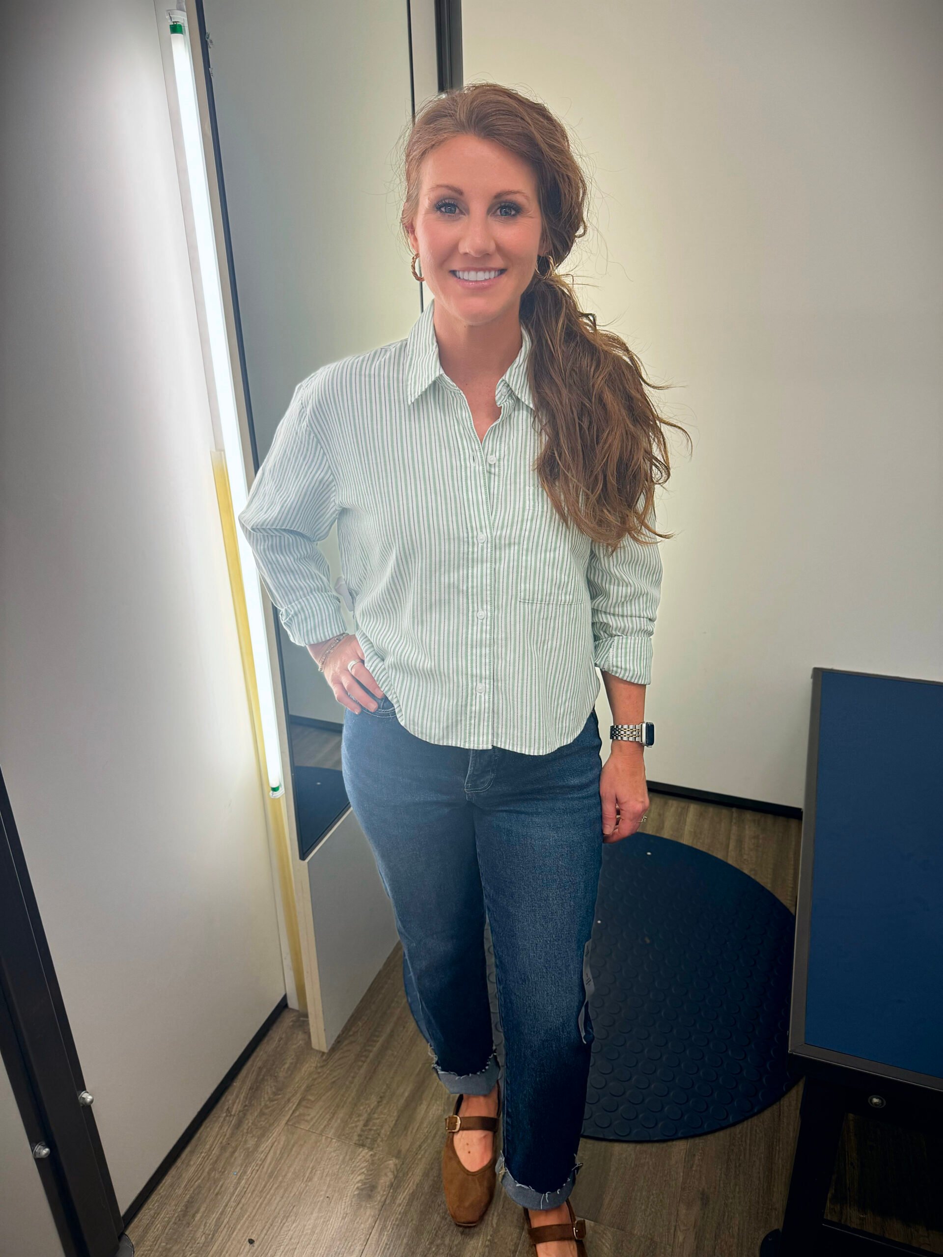 Stephanie wearing everyday styles from Old Navy