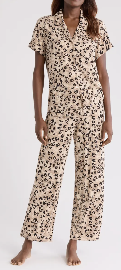 Moonlight Eco Crop Pajamas leopard print finds for women over 50 2025