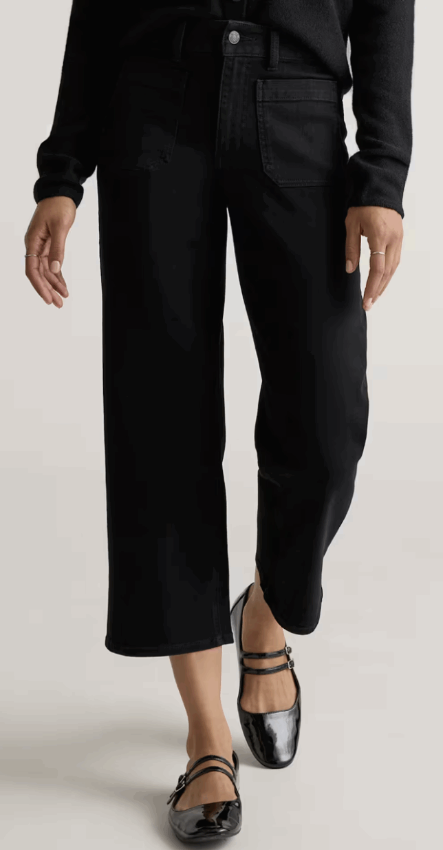 Are Quince Jeans Worth It? My Honest Review for Women Over 50 tania stephens 50 Is not old fashion blogger black jeans