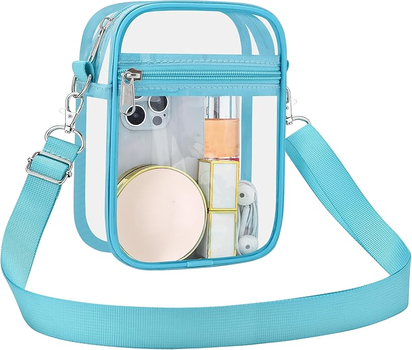 Best Clear Bags for Game Day tania stephens 50 is not old fashion blogger football crossbody