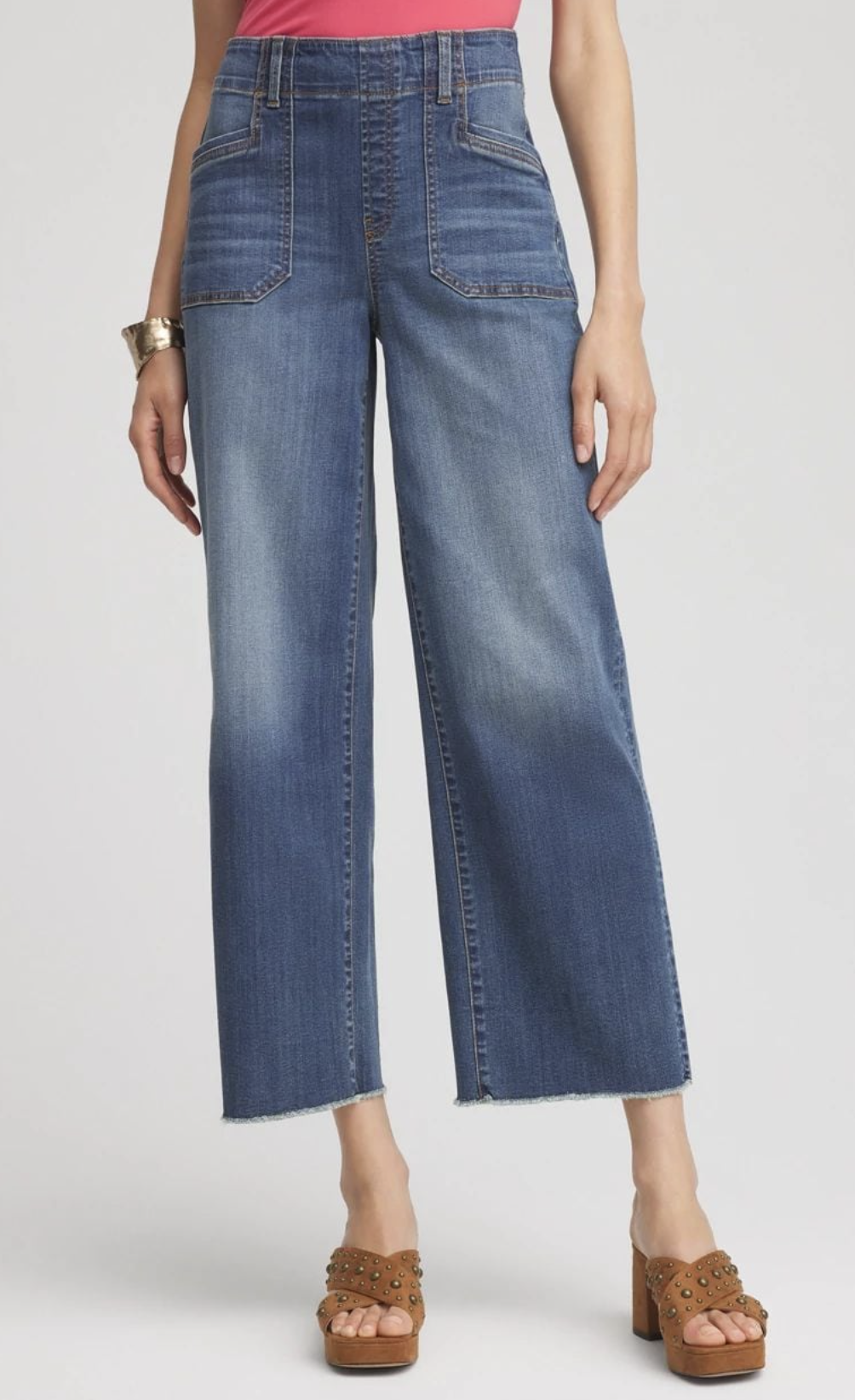 Best J.Jill and Chico’s Jeans for Women Over 50 fashion blogger tania stephens 50 is not old frayed