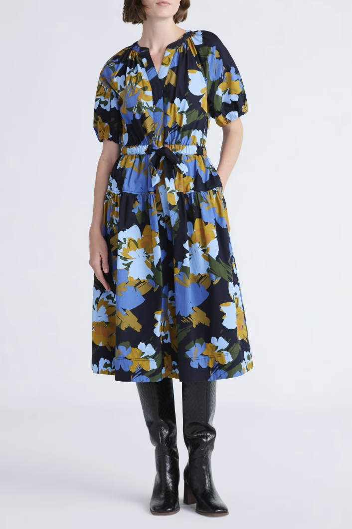 Cotton Midi Dress