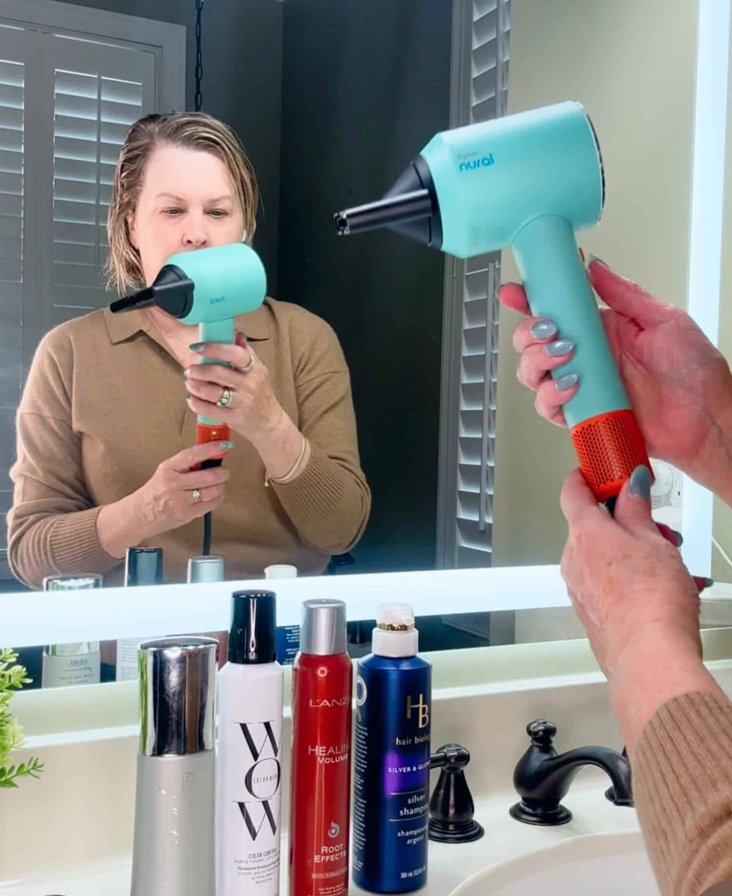 Using Dyson Hair Dryer