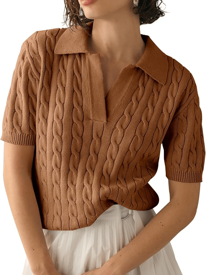 AMAZON SHORT SLEEVE SWEATER