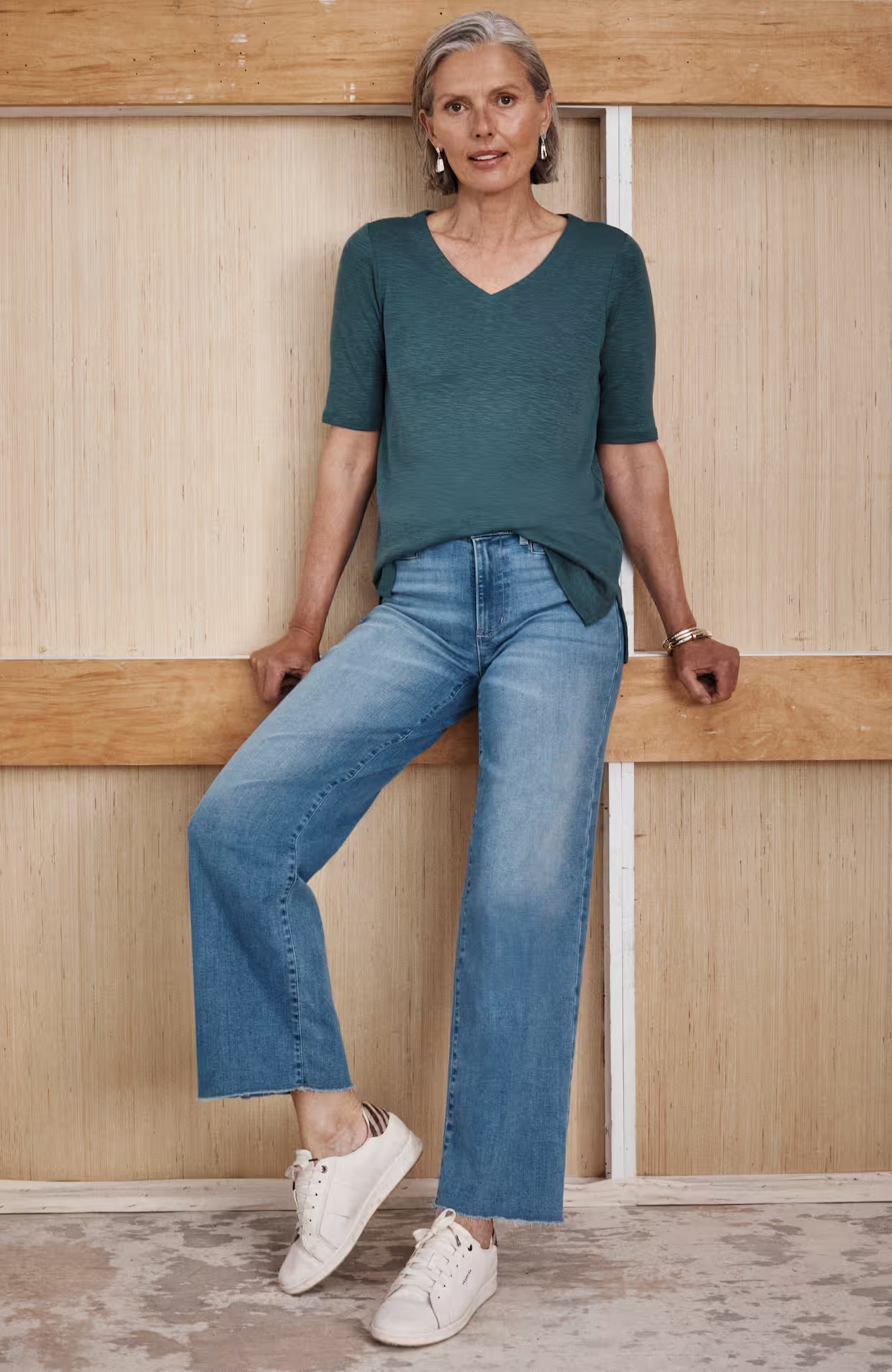 Best J.Jill and Chico’s Jeans for Women Over 50 fashion blogger tania stephens 50 is not old  wide leg