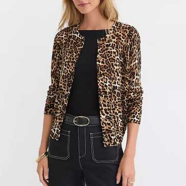 LOFT Leopard Print Cardigan