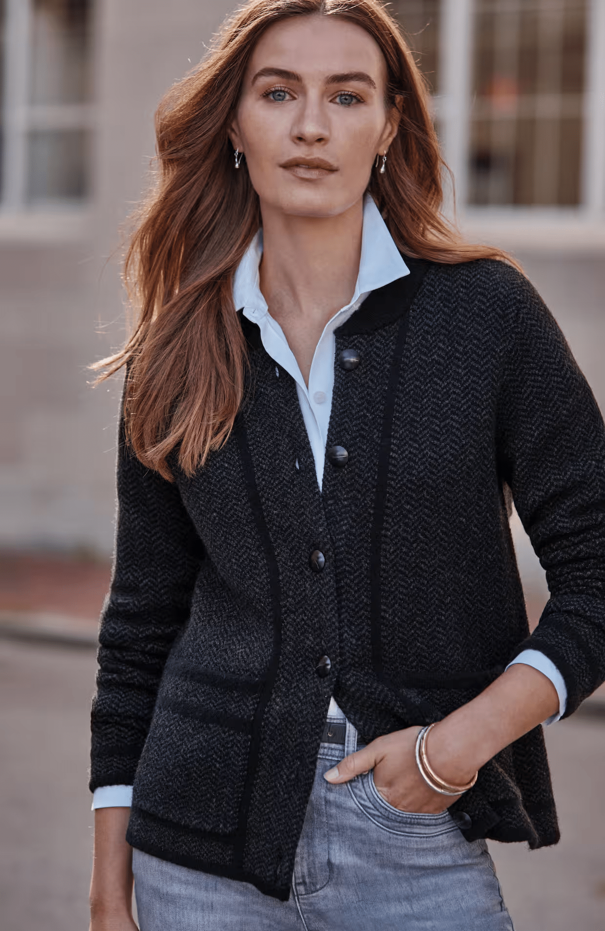 J.Jill Fall 2025 New Arrivals That Women 50+ Will Love tania stephens 50 is not old fashion blogger sweater jacket