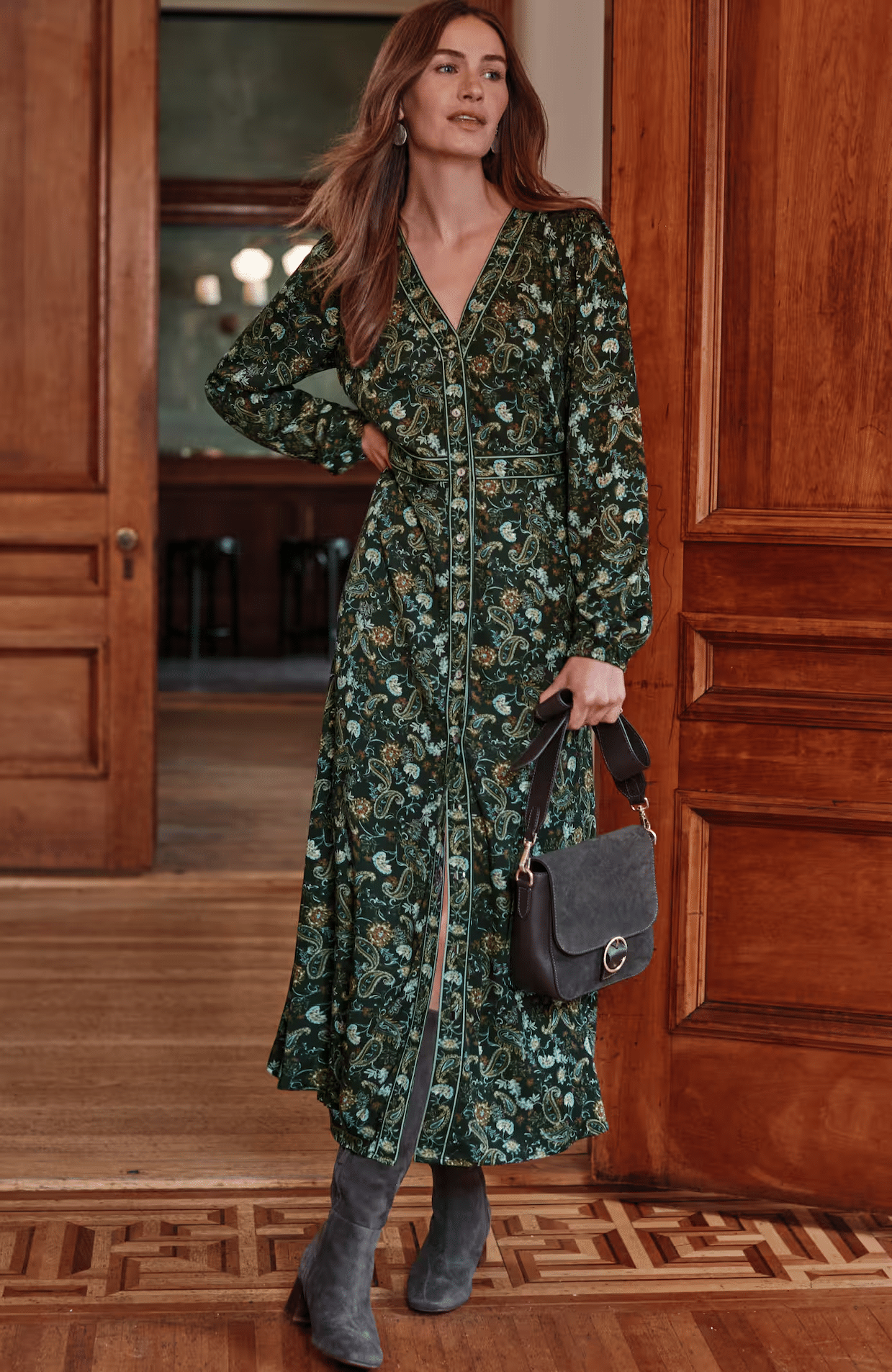 J.Jill Fall 2025 New Arrivals That Women 50+ Will Love tania stephens 50 is not old fashion blogger seamed waist dress