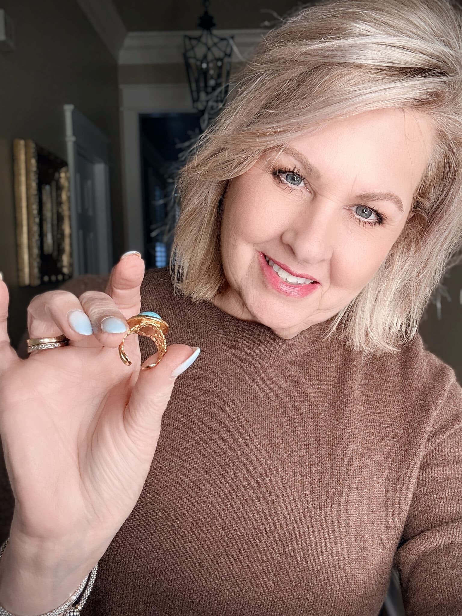 turquoise Caroline Ring can be adjusted