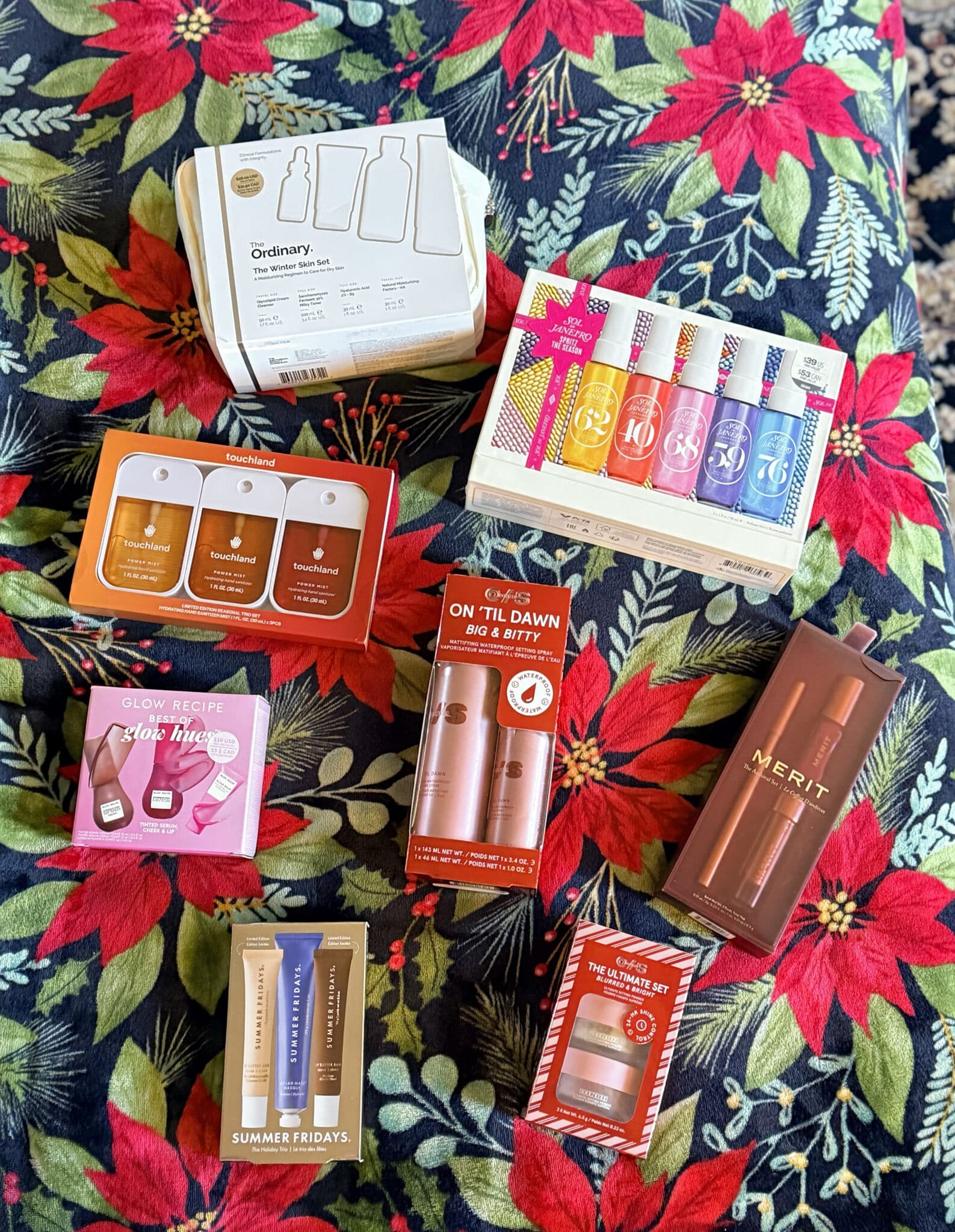 The products I bought for holidays gifts from Sephora at Kohl's