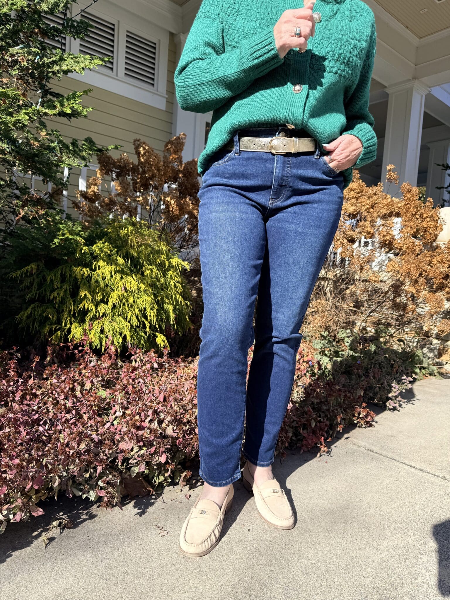 Tania in slim jeans from Talbots