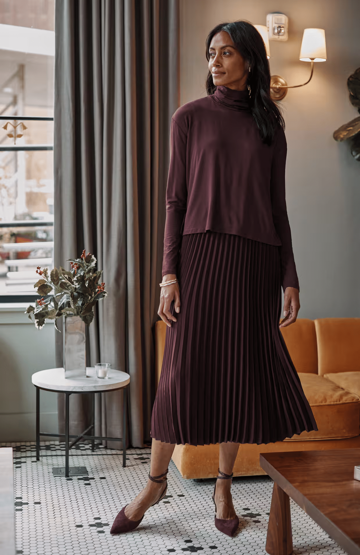 Winter Dresses That Are Warm and Flattering 50 is not old tania stephens fashion blogger 2 in 1