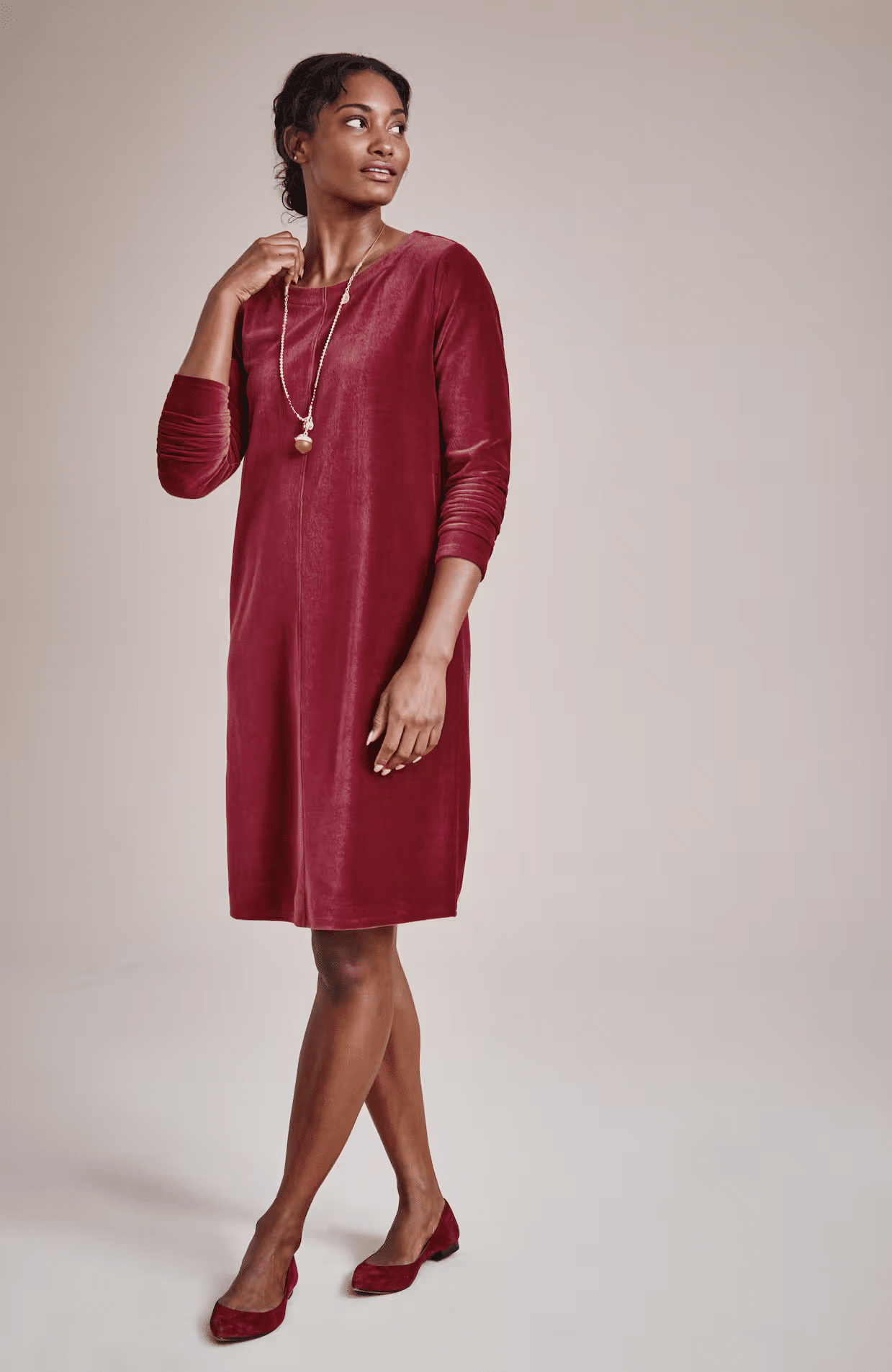Winter Dresses That Are Warm and Flattering 50 is not old tania stephens fashion blogger velour
