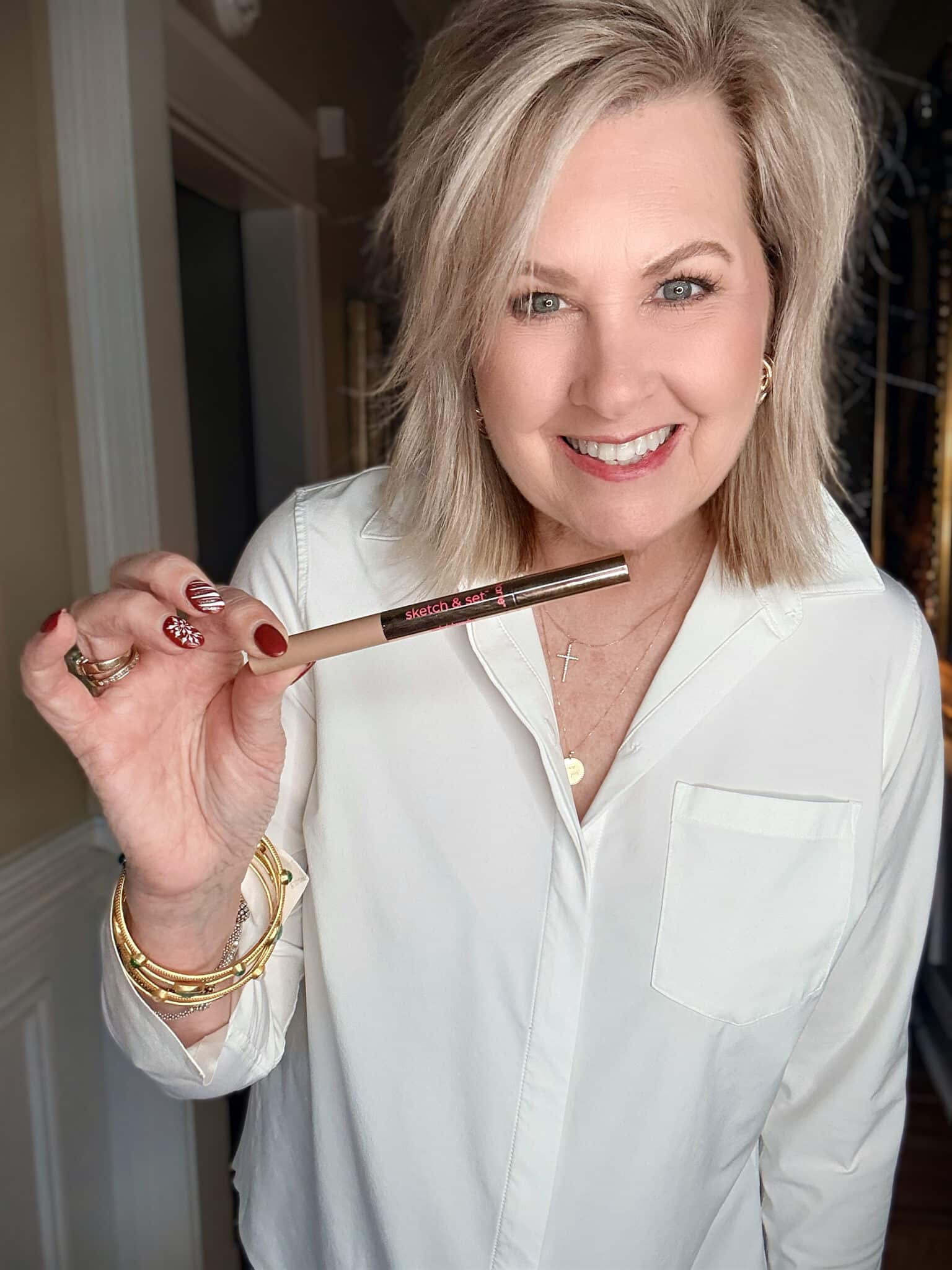 Tania using tarte eyebrow duo