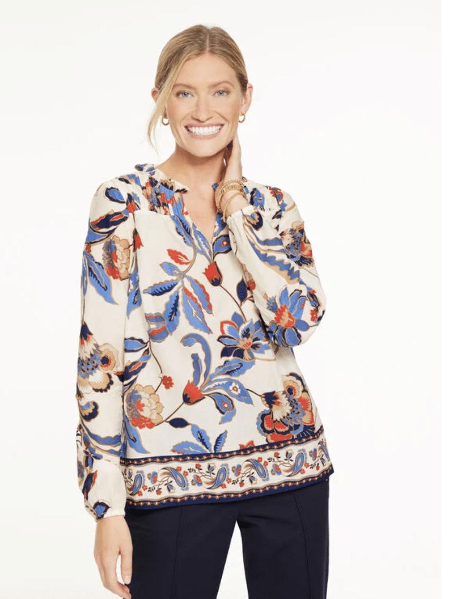 The Best Winter Tops to Wear With Jeans tania stephens 50 is not old fashion blogger untuck blouse