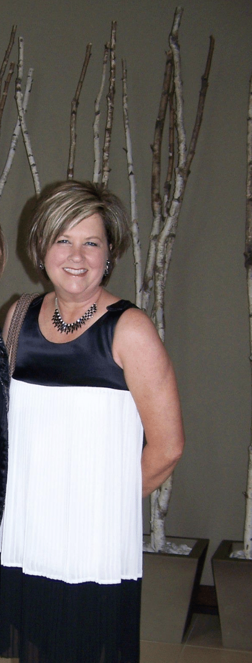 Tania with trees in the background