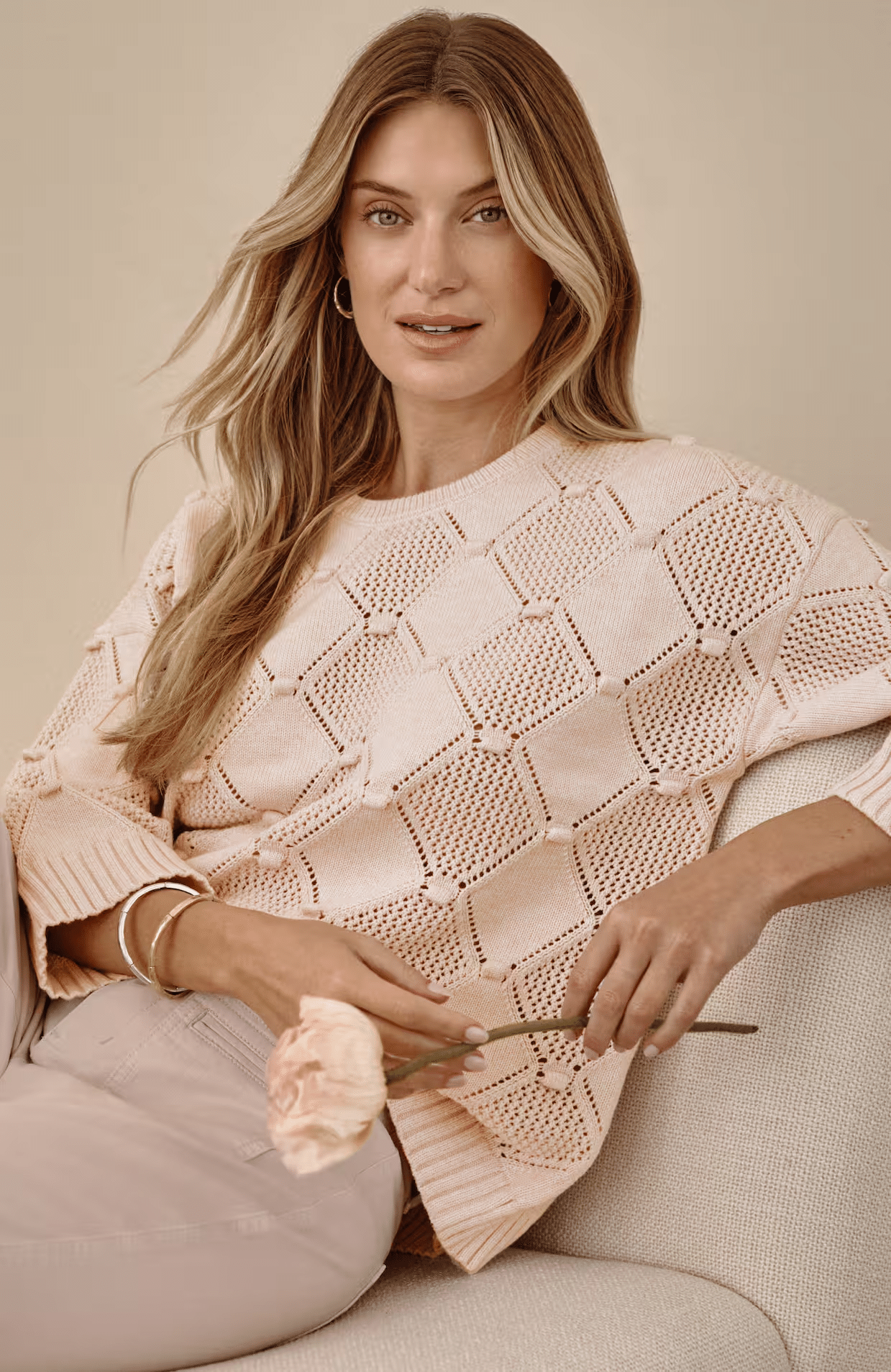 New Arrivals from JJill tania stephens 50 is not old fashion blogger pink sweater