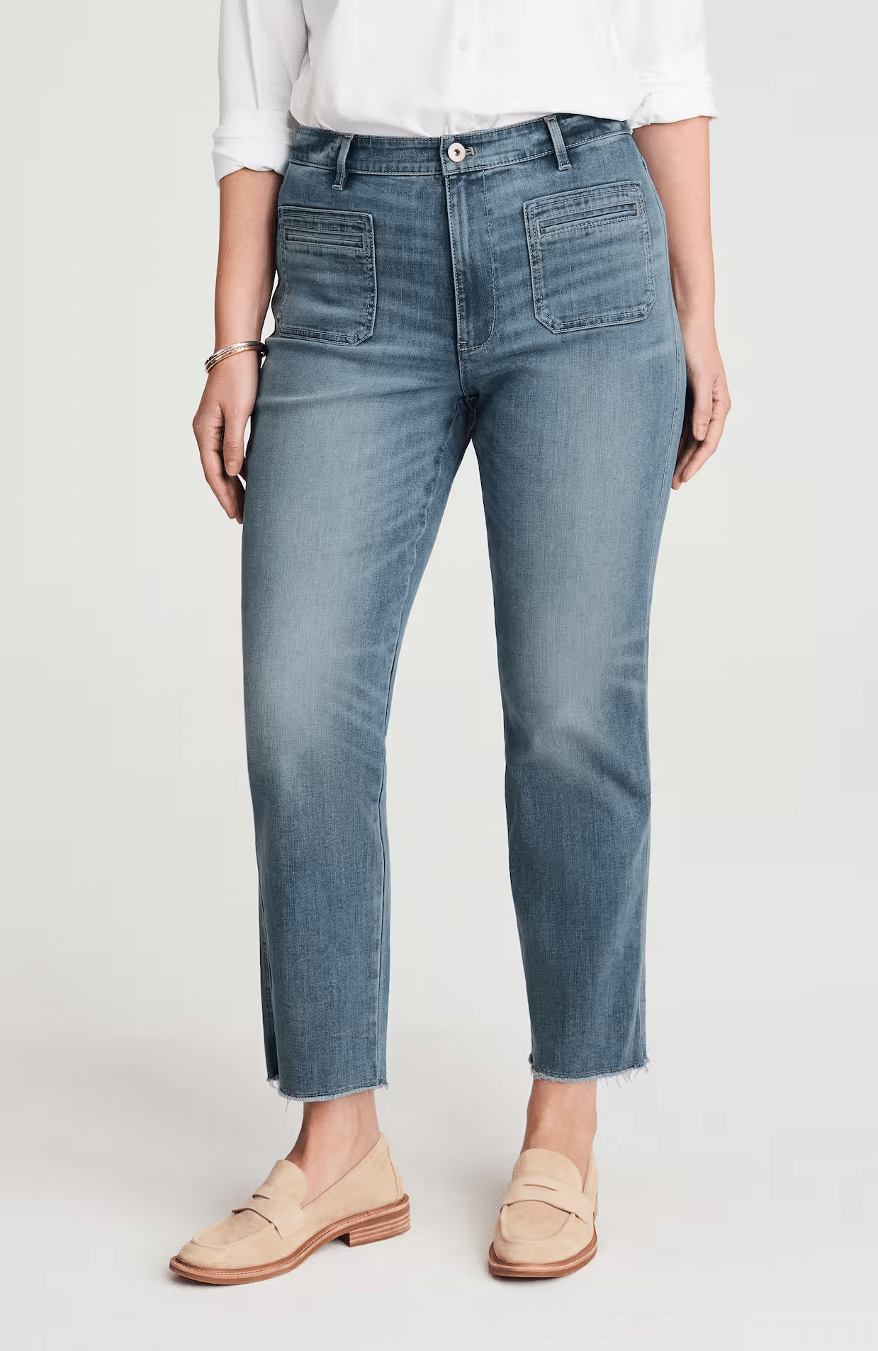 New Arrivals from JJill tania stephens 50 is not old fashion blogger fringe jeans