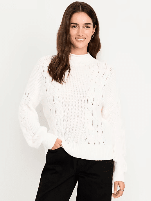 Not Sure What a Rollneck Sweater Is? You’re Going to Want One tania stephens 50 is not old fashion blogger old navy