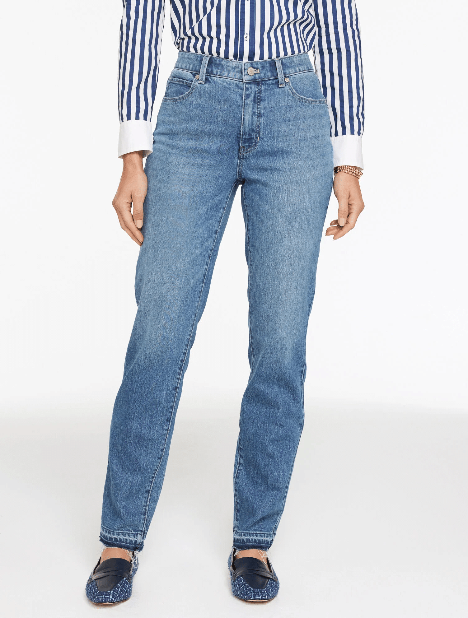 High Rise Straight Leg Jeans